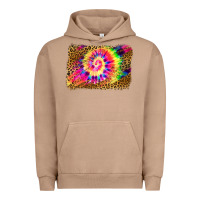 Pigment Burro leopard, tie die backgraund Urban Hoodie - JahusDesignShop