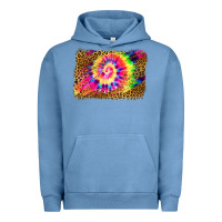 Leopard, Tie Die Backgraund Urban Hoodie | Teevron