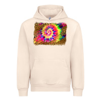 Sandshell leopard, tie die backgraund Urban Hoodie - JahusDesignShop