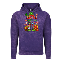 Cloud Purple santa s helper Vintage Hoodie - FaDigitalArtStudio