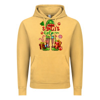 Vintage Mustard santa s helper Vintage Hoodie - FaDigitalArtStudio