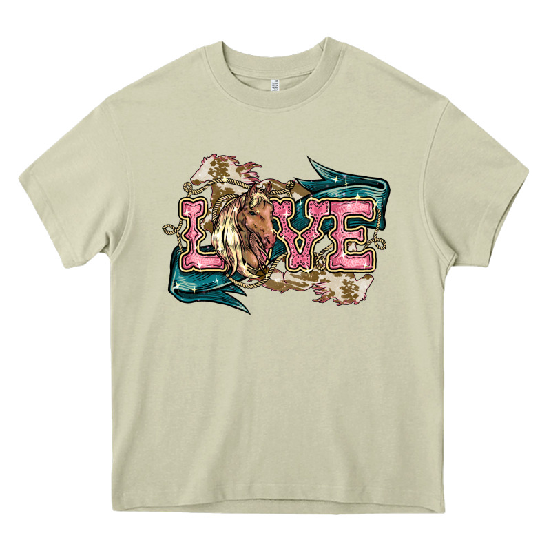 Love Horse Heavy Core Tee by HowdyJamesFarm | Teevron