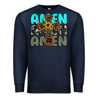 Navy amen Premium Sweatshirt - JahusDesignShop