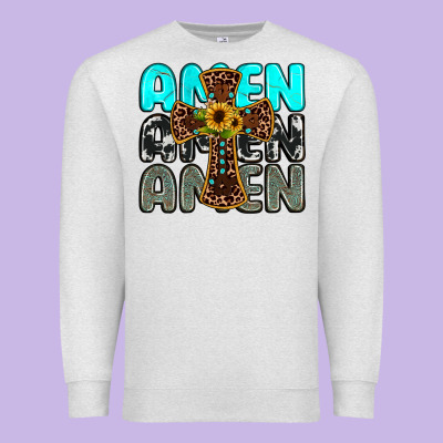 Amen Premium Sweatshirt Designed By Jahusdesignshop