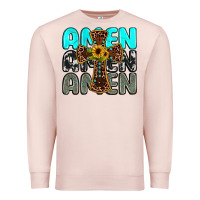 Pale Pink amen Premium Sweatshirt - JahusDesignShop