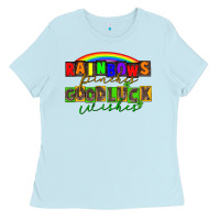 Baby Blue Rainbows pinches good luck wisher St. Patrick's Ladies Tee - CowGirlArtShop