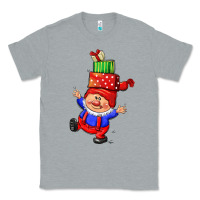 Heather Grey cute christmas gnome Classic Tee - CowGirlArtShop