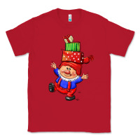 Red cute christmas gnome Classic Tee - CowGirlArtShop