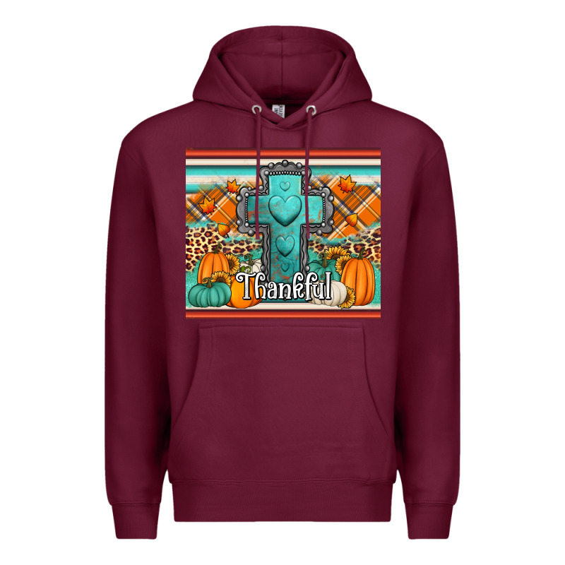 Fall Thankfull Cross Premium Hoodie by Jasminsmagicworld | Teevron