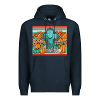 Navy fall thankfull cross Premium Hoodie - Jasminsmagicworld