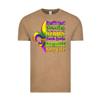 Vintage Coffee mardi gras parades beads Vintage Tee - FaDigitalArtStudio