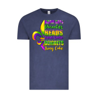 Vintage Denim mardi gras parades beads Vintage Tee - FaDigitalArtStudio