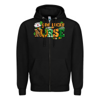 Black one lucky nurse Zipper Hoodie - AdoDesignShop