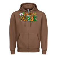 Chestnut one lucky nurse Zipper Hoodie - AdoDesignShop