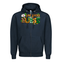 Navy one lucky nurse Zipper Hoodie - AdoDesignShop