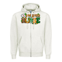 Oatmeal Heather one lucky nurse Zipper Hoodie - AdoDesignShop