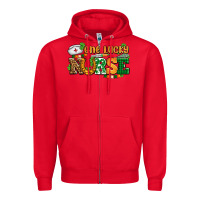 Red one lucky nurse Zipper Hoodie - AdoDesignShop