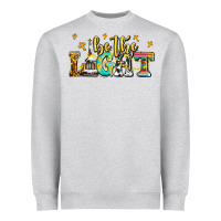 Heather Grey be the light Heavyweight Sweatshirt - AdoDesignShop