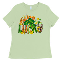 Matcha Feeling lucky St. Patrick's Day Ladies Tee - CowGirlArtShop