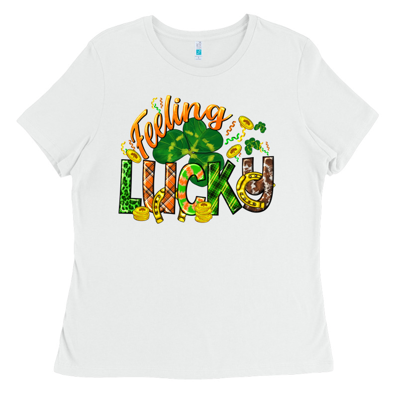 Feeling Lucky St. Patrick's Day Ladies Tee by CowGirlArtShop | Teevron