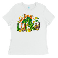 White Feeling lucky St. Patrick's Day Ladies Tee - CowGirlArtShop