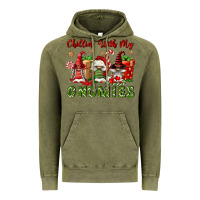 Vintage Olive Chillin' With My Gnomies Vintage Hoodie - FaDigitalArtStudio