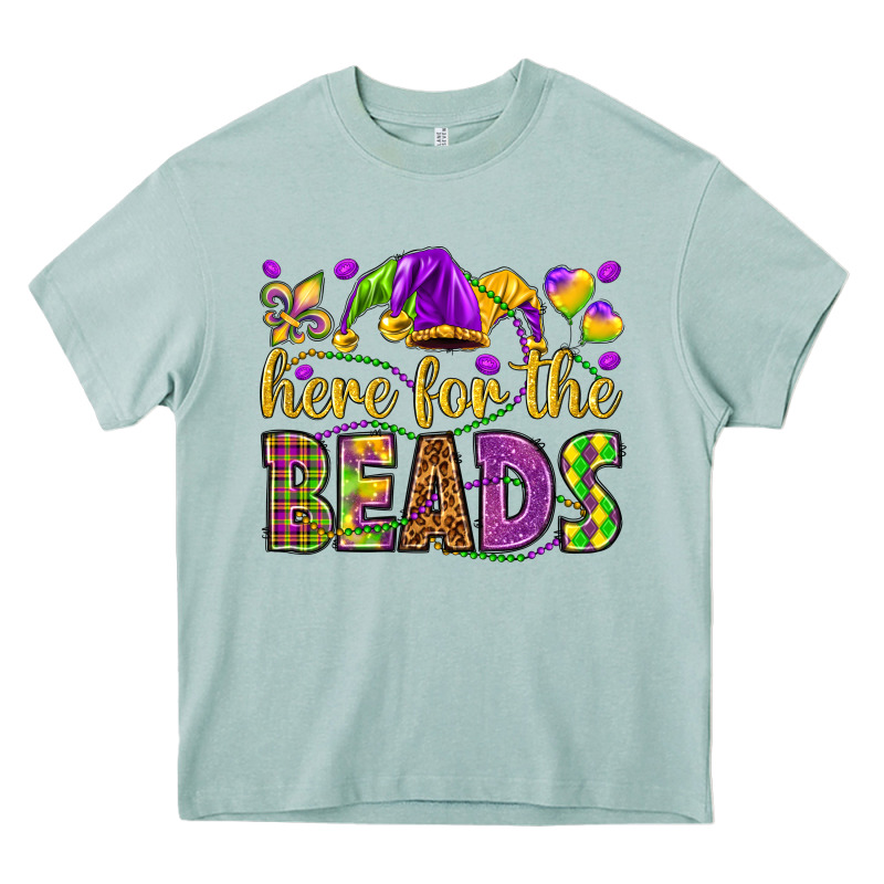 Here For The Beads Heavy Core Tee by HowdyJamesFarm | Teevron
