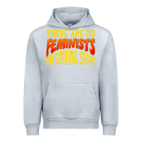 Heather Grey anti feminist there are no feminists Urban Hoodie - linhVisuals