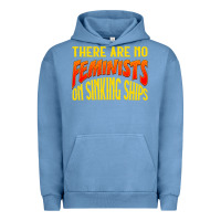 Pigment Pebble Blue anti feminist there are no feminists Urban Hoodie - linhVisuals