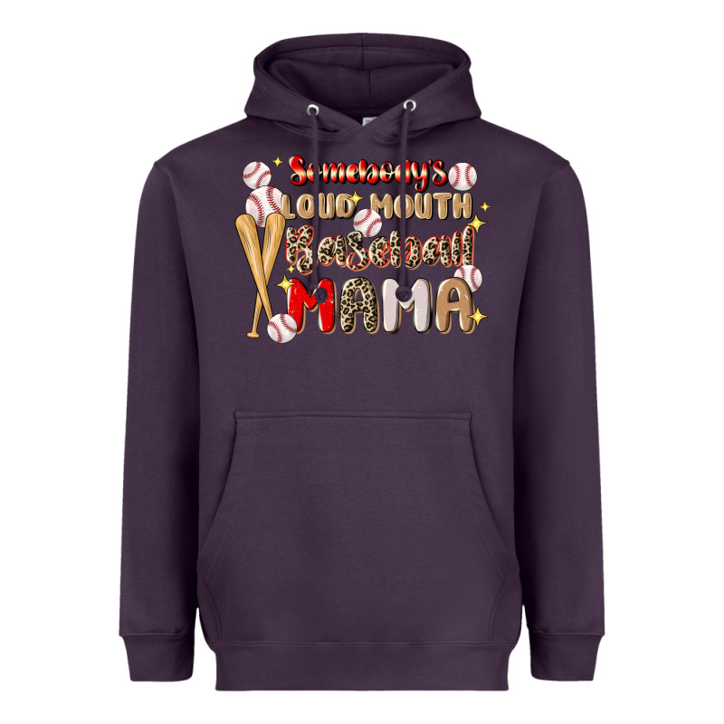 Somebody's Loud Mouth Baseball Heavyweight Hoodie by JahusDesignShop | Teevron