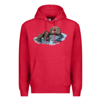 Cardinal california sea otter Premium Hoodie - LillyAllenDesigns