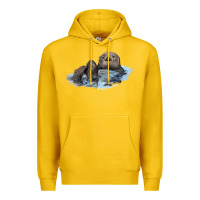 Lemon california sea otter Premium Hoodie - LillyAllenDesigns