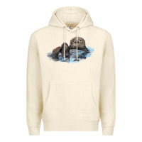 Sandshell california sea otter Premium Hoodie - LillyAllenDesigns