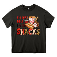 Asphalt i'm just here for the snacks baseball Heavy Core Tee - Jasminsmagicworld