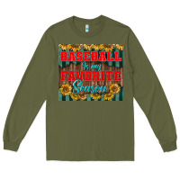 Army Green baseball is my favorite season tumbler Long Sleeve Tee - BundleAndBundleShop