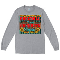 Heather Grey baseball is my favorite season tumbler Long Sleeve Tee - BundleAndBundleShop