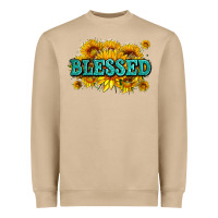 Mushroom glitter blessed with sunflowers Heavyweight Sweatshirt - AdoDesignShop