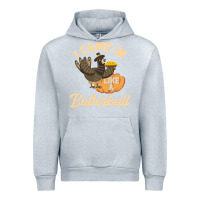 Heather Grey i came in like a butterball funny Urban Hoodie - linhVisuals