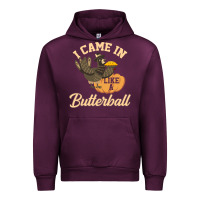 Mauve Wine i came in like a butterball funny Urban Hoodie - linhVisuals