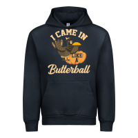 Navy i came in like a butterball funny Urban Hoodie - linhVisuals