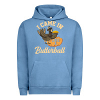 Pigment Pebble Blue i came in like a butterball funny Urban Hoodie - linhVisuals
