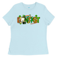 Baby Blue St. Patrick's Day Dentist Ladies Tee - CowGirlArtShop