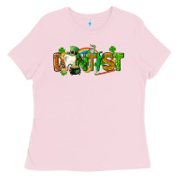 Bubblegum Pink St. Patrick's Day Dentist Ladies Tee - CowGirlArtShop
