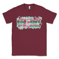Burgundy stronger than cancer cancer awareness Classic Tee - CowGirlArtShop