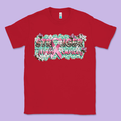 Stronger Than Cancer Cancer Awareness Classic Tee Designed By Cowgirlartshop