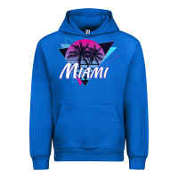 Cobalt miami beach souvenir vintage 80s Urban Hoodie - linhVisuals