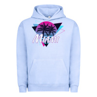 Pigment Grape Ice miami beach souvenir vintage 80s Urban Hoodie - linhVisuals