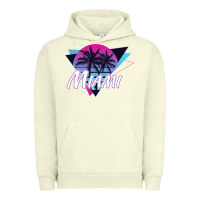 Pigment Pistachio miami beach souvenir vintage 80s Urban Hoodie - linhVisuals