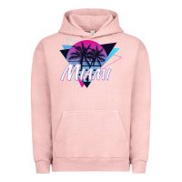 Pigment Salmon miami beach souvenir vintage 80s Urban Hoodie - linhVisuals