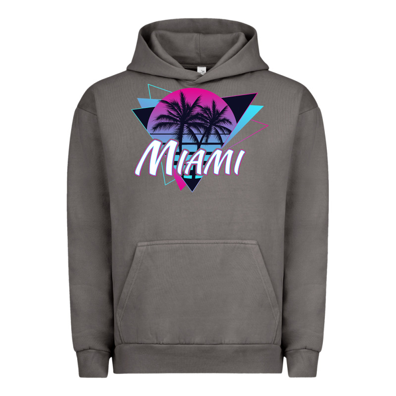 Miami Beach Souvenir Vintage 80s Urban Hoodie by linhVisuals | Teevron